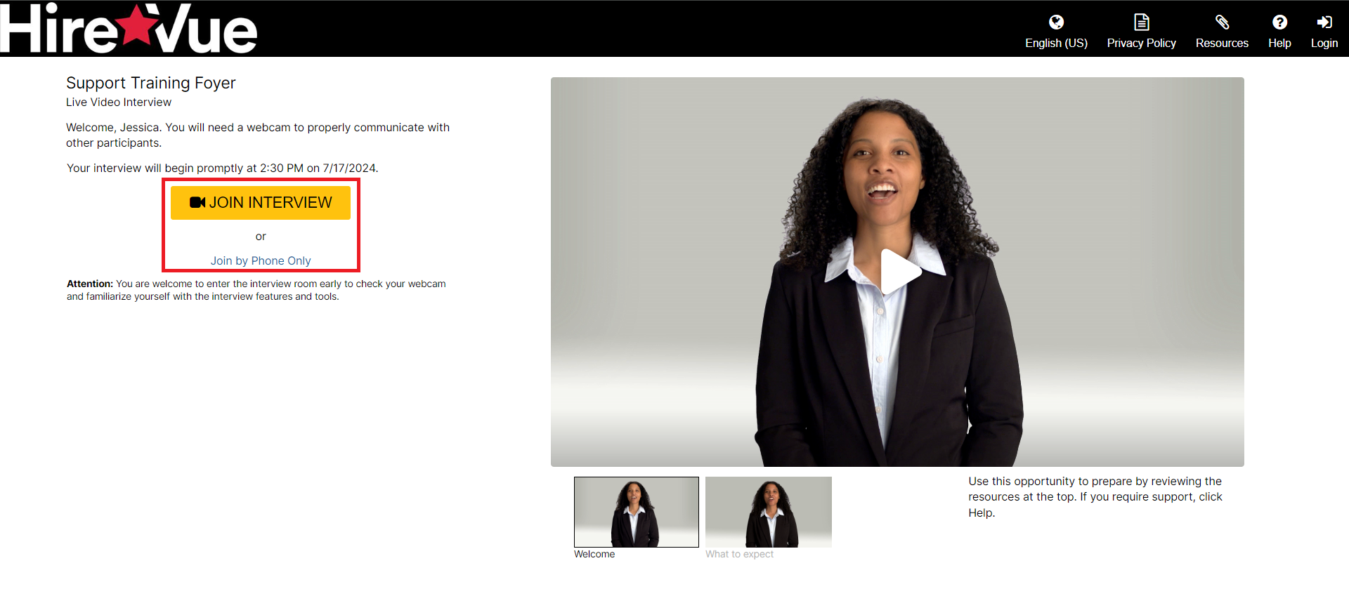 Live video interview welcome page.PNG